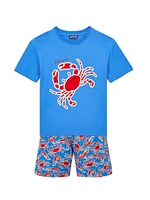 Little Boy's & Crab 'N' Shrimp Swim Trunks