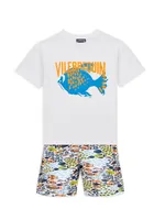 Little Boy's & Logo Fish Graphic T-Shirt