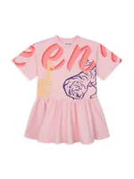 Little Girl's & Fleece Logo Dress