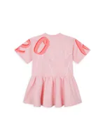 Little Girl's & Fleece Logo Dress