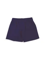 Little Girl's & Fleece Logo Shorts