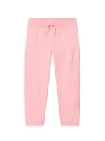 Little Girl's & Fleece Logo Joggers