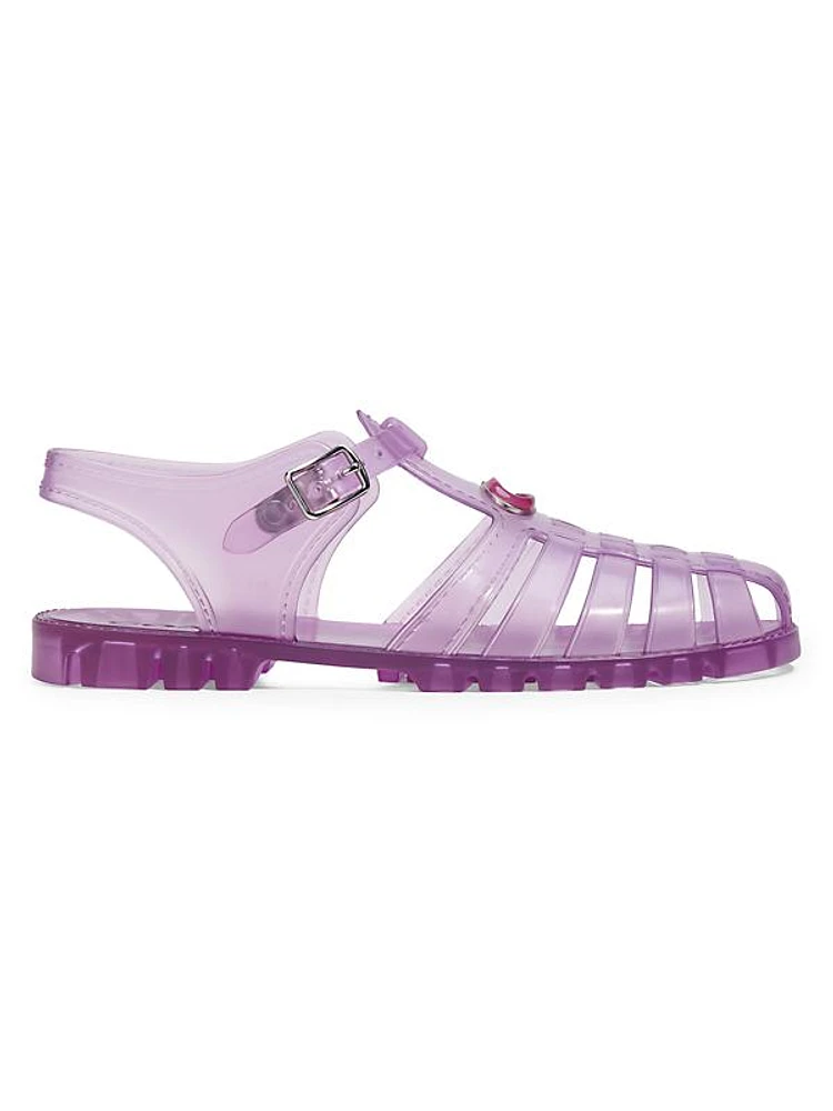 Jelly PVC Logo Sandals