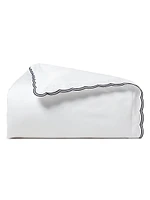 Malin Scallop Cotton Sateen Duvet Cover