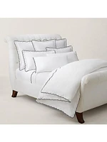 Malin Scallop Cotton Sateen Duvet Cover