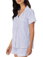 Short-Sleeve Cotton Pajama Set