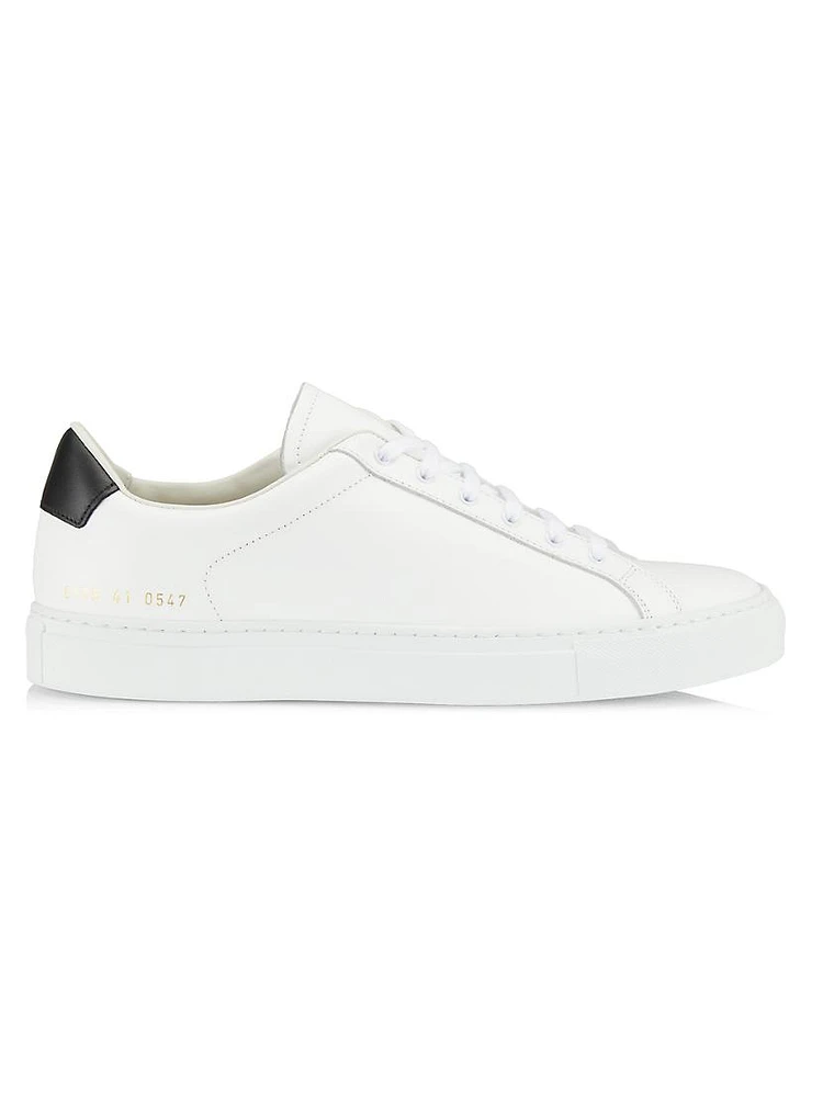 Retro Low Leather Sneakers