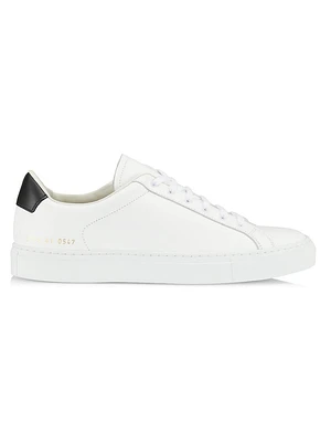 Retro Low Leather Sneakers