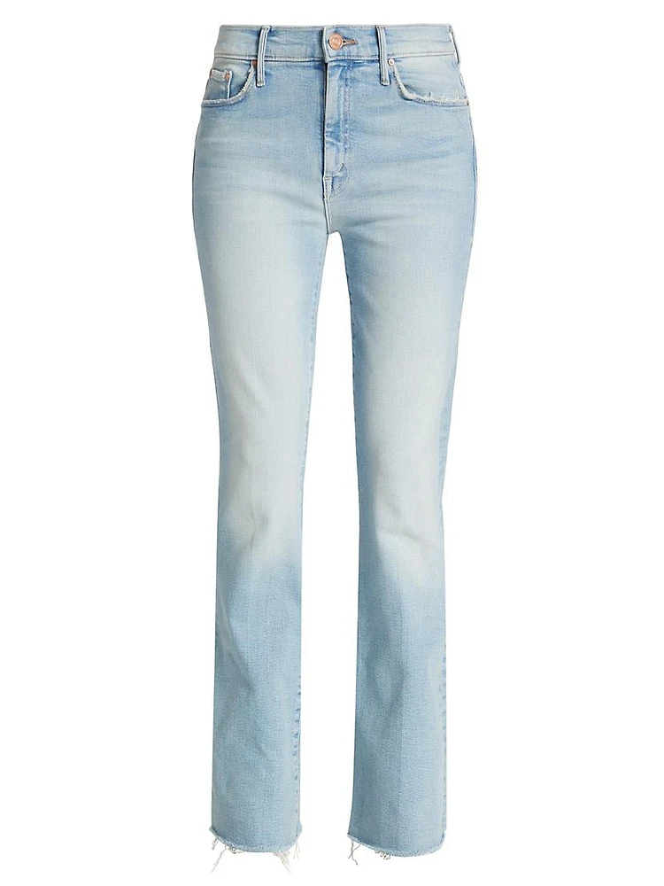 Weekender Fray Mid-Rise Flared Jeans