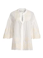 Embroidered Cotton Lawn Shirt