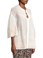 Embroidered Cotton Lawn Shirt