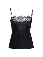 Lace-Insert Satin Camisole