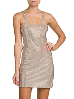 Crystal-Embellished Minidress