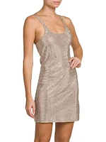 Crystal-Embellished Minidress