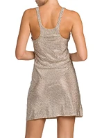 Crystal-Embellished Minidress