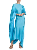 Cape Maxi Dress