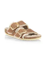 Arizona Buckled Shearling Sandals