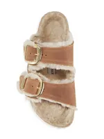 Arizona Buckled Shearling Sandals