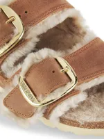 Arizona Buckled Shearling Sandals