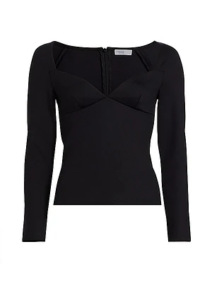 Sweetheart Long-Sleeve Top