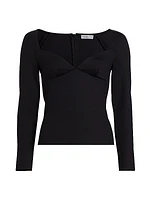 Sweetheart Long-Sleeve Top