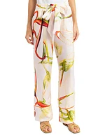 Silk Floral Pijama Pants