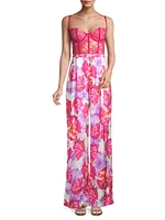 Tink Floral Bustier Jumpsuit