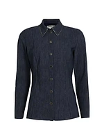 Zeno Denim-Print Jersey Shirt