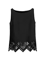 Romoloa Laser-Cut Jersey Top