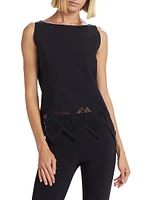 Romoloa Laser-Cut Jersey Top