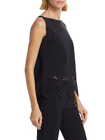 Romoloa Laser-Cut Jersey Top