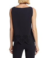 Romoloa Laser-Cut Jersey Top