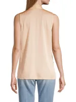 Mila Sleeveless Silk Blouse