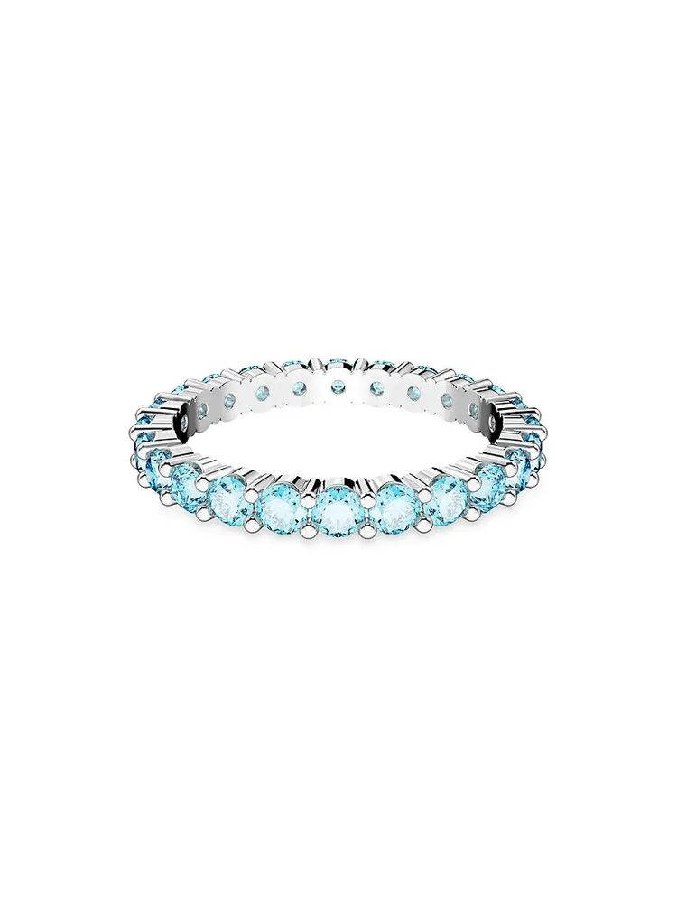 Matrix Rhodium-Plated & Crystal Eternity Band