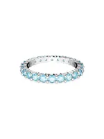 Matrix Rhodium-Plated & Crystal Eternity Band