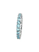 Matrix Rhodium-Plated & Crystal Eternity Band