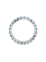 Matrix Rhodium-Plated & Crystal Eternity Band