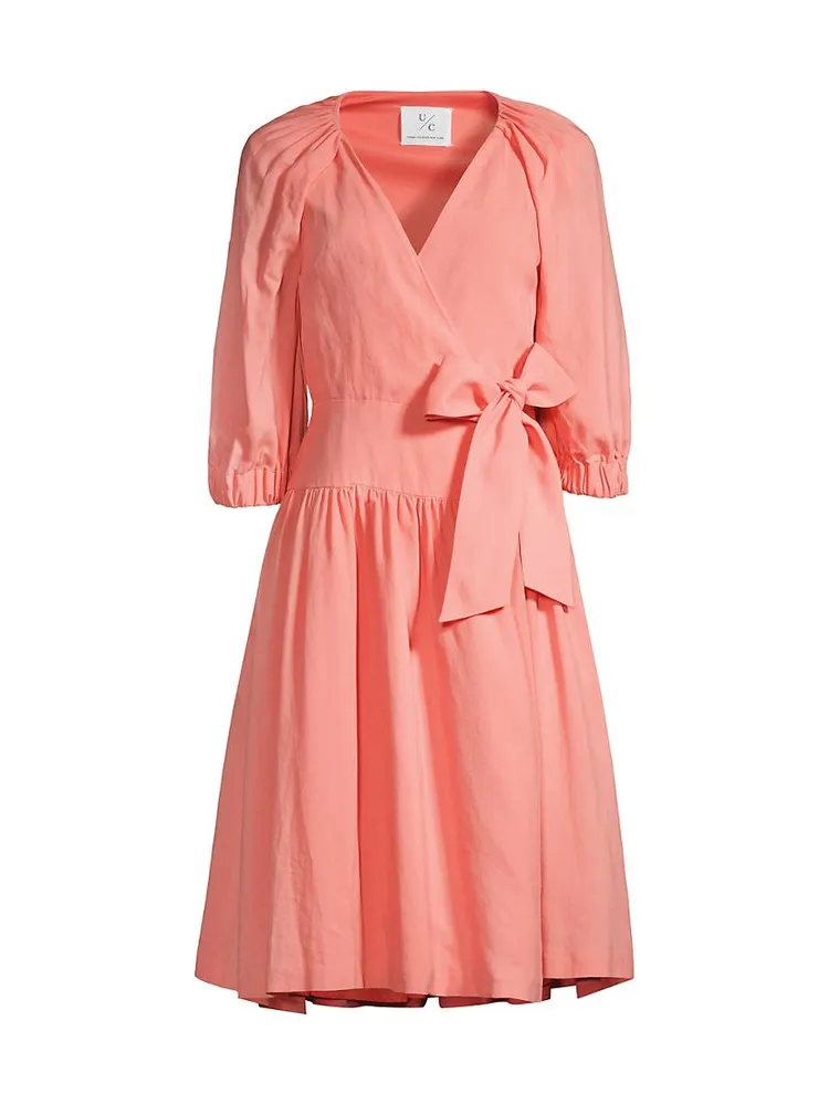 Debra Linen Wrap Dress