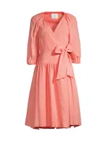 Debra Linen Wrap Dress