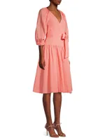 Debra Linen Wrap Dress