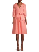 Debra Linen Wrap Dress