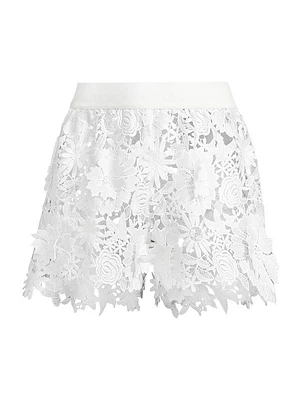 Eliana Guipure Lace Shorts