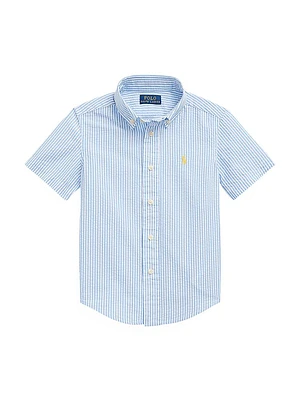 Little Boy's Seersucker Button-Down Shirt