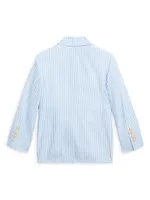 Little Boy's Seersucker Striped Blazer