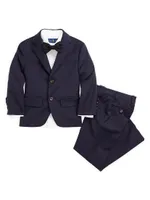 Boy's Notch Lapel Two-Button Wool Suit