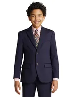 Boy's Notch Lapel Two-Button Wool Suit