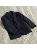 Boy's Notch Lapel Two-Button Wool Suit