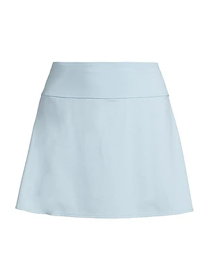 Kimberly Pleated-Back Miniskirt