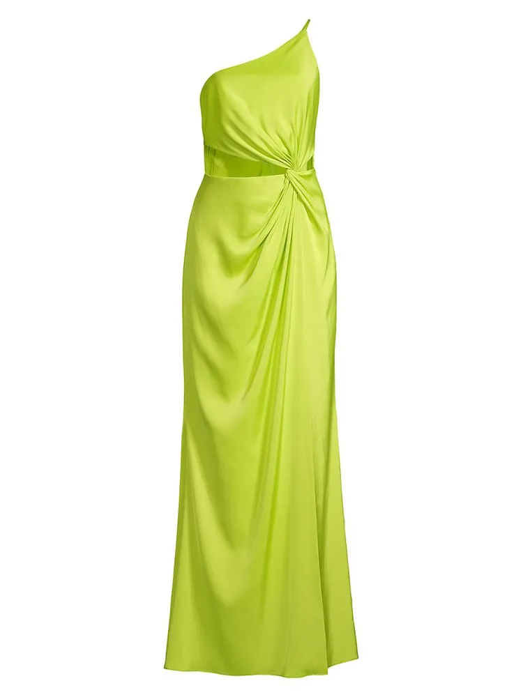 One-Shoulder Cut-Out Gown