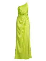 One-Shoulder Cut-Out Gown